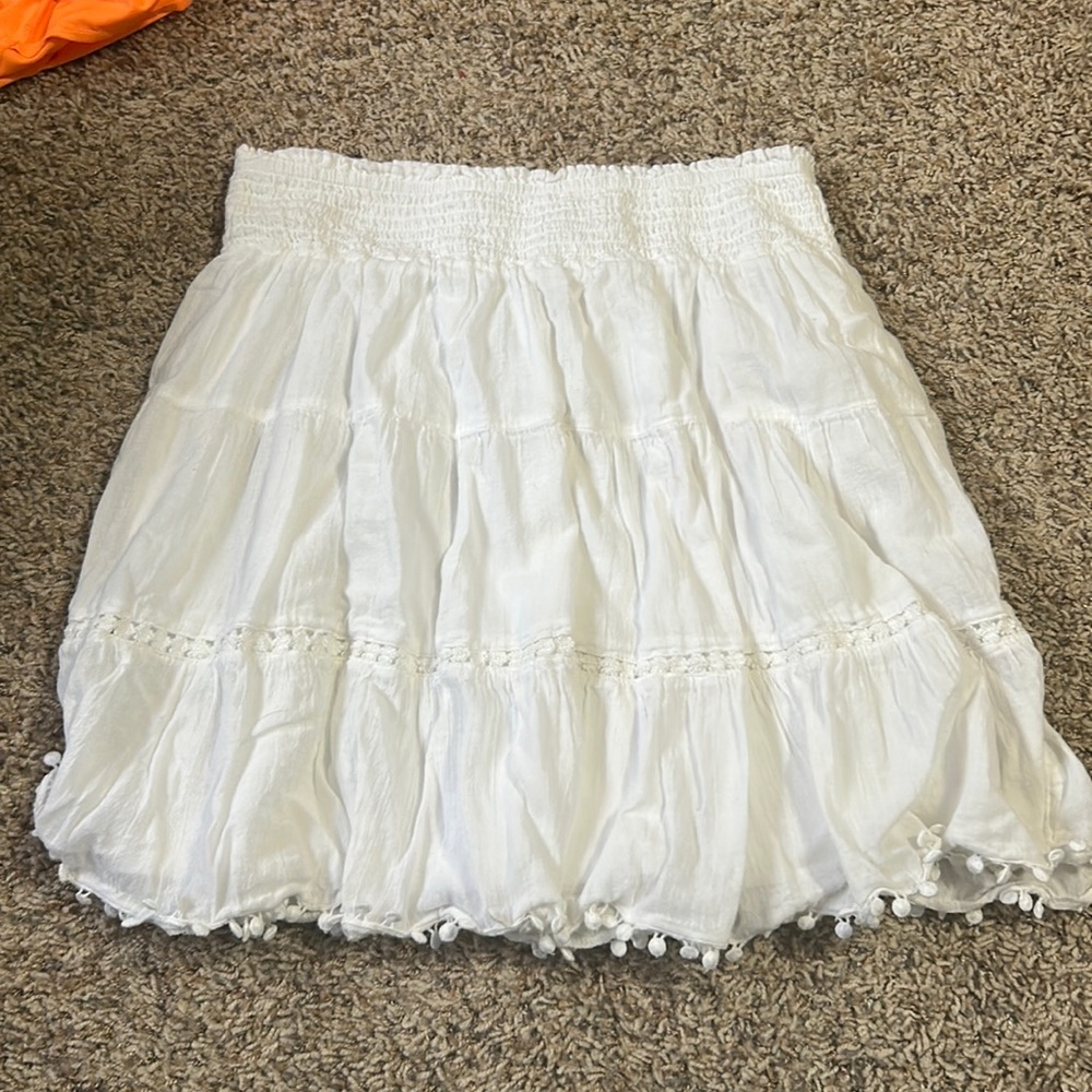 white skirt